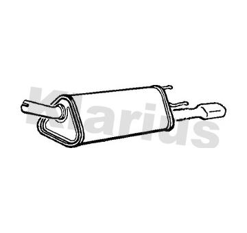 Koncový tlmič výfuku KLARIUS 210587