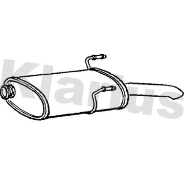 Koncový tlmič výfuku KLARIUS 210731