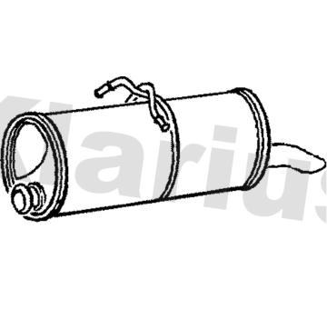 Koncový tlmič výfuku KLARIUS 210797