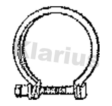 Spojka trubiek výfukového systému KLARIUS 430002