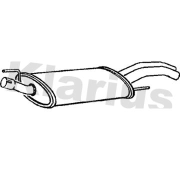 Koncový tlmič výfuku KLARIUS 220524