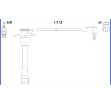 Sada kabelů pro zapalování HITACHI 134130