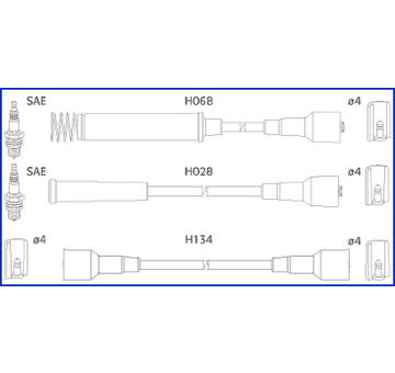 Sada kabelů pro zapalování HITACHI 134203