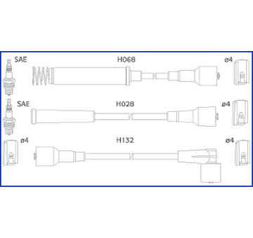 Sada kabelů pro zapalování HITACHI 134217