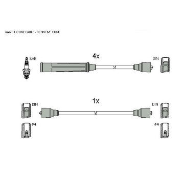 Sada kabelů pro zapalování HITACHI 134218