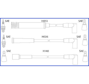 Sada kabelů pro zapalování HITACHI 134225