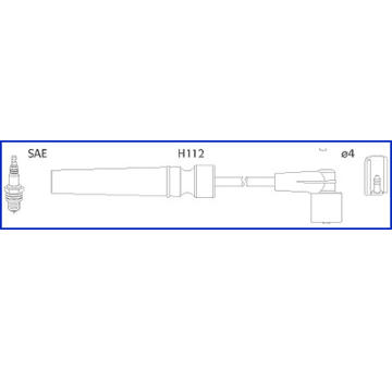 Sada kabelů pro zapalování HITACHI 134236