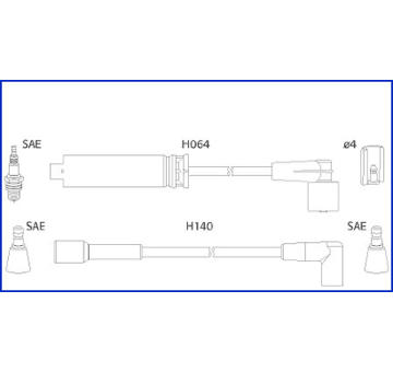Sada kabelů pro zapalování HITACHI 134239