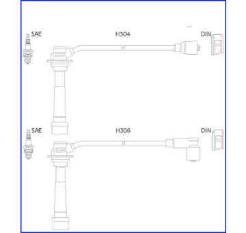 Sada kabelů pro zapalování HITACHI 134242