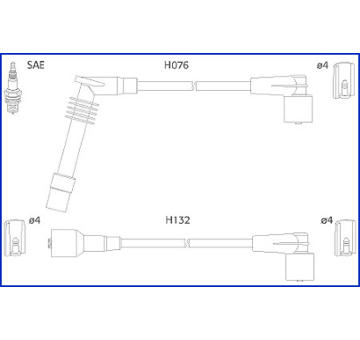 Sada kabelů pro zapalování HITACHI 134246