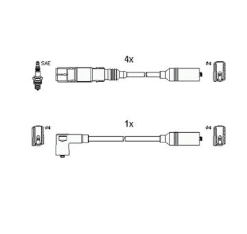 Sada kabelů pro zapalování HITACHI 134267