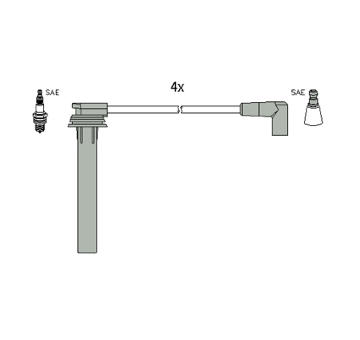 Sada kabelů pro zapalování HITACHI 134269