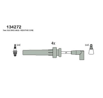 Sada kabelů pro zapalování HITACHI 134272