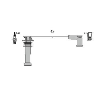 Sada kabelů pro zapalování HITACHI 134278