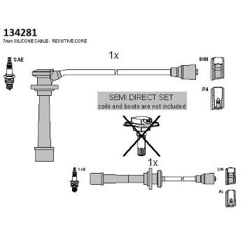 Sada kabelů pro zapalování HITACHI 134281