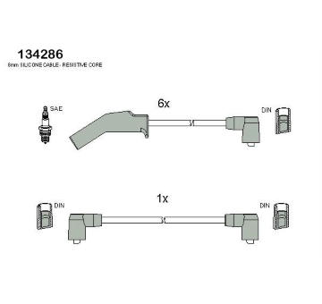 Sada kabelů pro zapalování HITACHI 134286