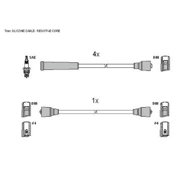 Sada kabelů pro zapalování HITACHI 134304