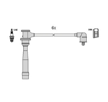 Sada kabelů pro zapalování HITACHI 134337