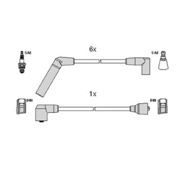 Sada kabelů pro zapalování HITACHI 134338