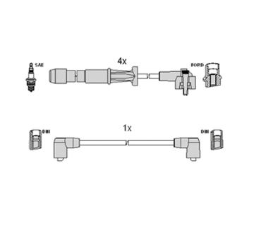 Sada kabelů pro zapalování HITACHI 134339