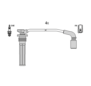 Sada kabelů pro zapalování HITACHI 134375