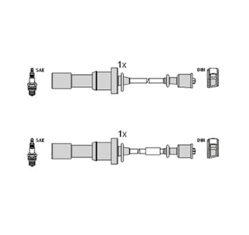 Sada kabelů pro zapalování HITACHI 134376