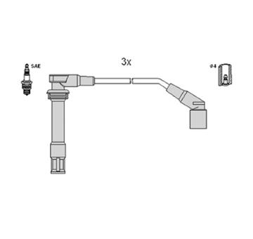 Sada kabelů pro zapalování HITACHI 134378