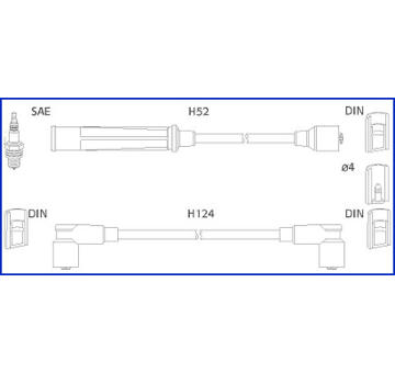 Sada kabelů pro zapalování HITACHI 134391