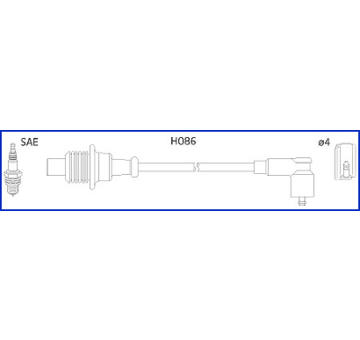 Sada kabelů pro zapalování HITACHI 134431