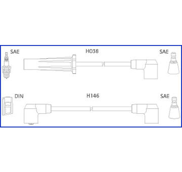 Sada kabelů pro zapalování HITACHI 134448