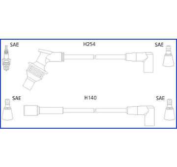 Sada kabelů pro zapalování HITACHI 134460