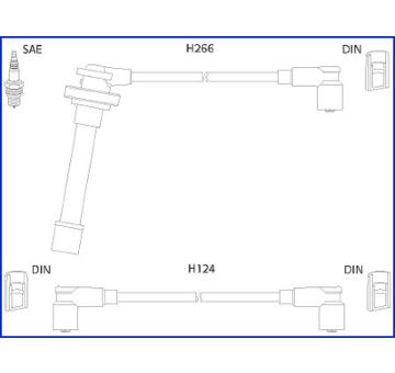Sada kabelů pro zapalování HITACHI 134522