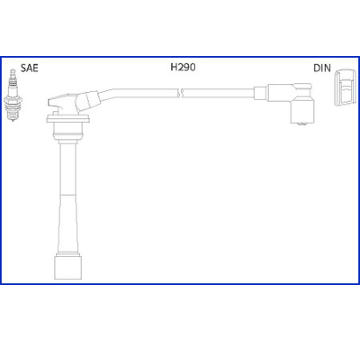 Sada kabelů pro zapalování HITACHI 134528