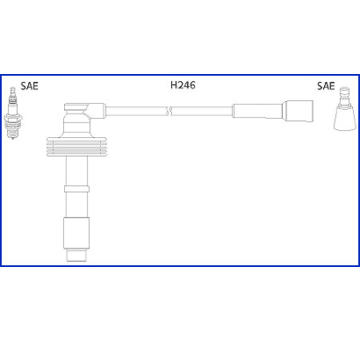 Sada kabelů pro zapalování HITACHI 134560