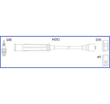 Sada kabelů pro zapalování HITACHI 134576