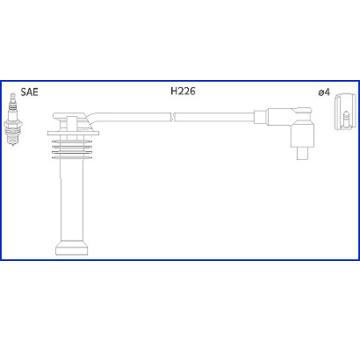 Sada kabelů pro zapalování HITACHI 134672