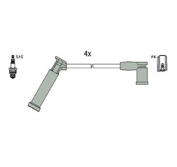 Sada kabelů pro zapalování HITACHI 134677