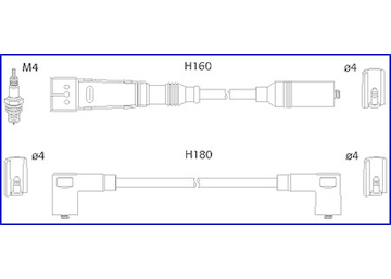 Sada kabelů pro zapalování HITACHI 134705