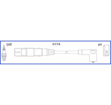 Sada kabelů pro zapalování HITACHI 134714