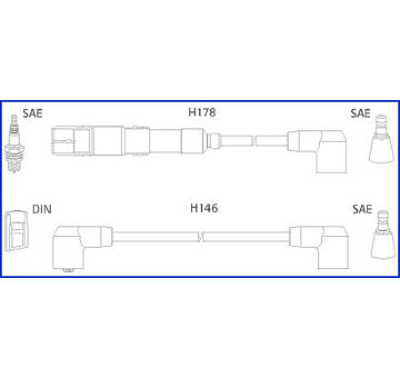Sada kabelů pro zapalování HITACHI 134755