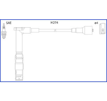 Sada kabelů pro zapalování HITACHI 134775