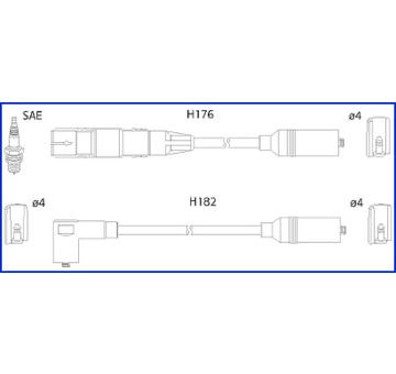 Sada kabelů pro zapalování HITACHI 134790