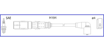 Sada kabelů pro zapalování HITACHI 134791