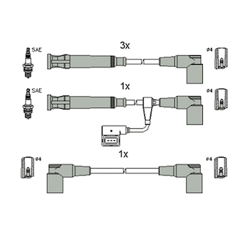 Sada kabelů pro zapalování HITACHI 134805