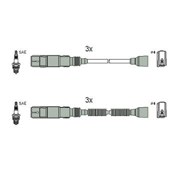 Sada kabelů pro zapalování HITACHI 134952