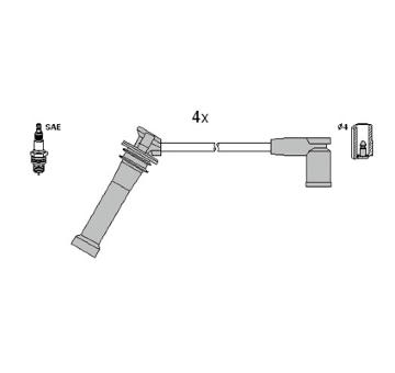 Sada kabelů pro zapalování HITACHI 134955
