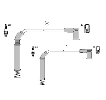 Sada kabelů pro zapalování HITACHI 134964