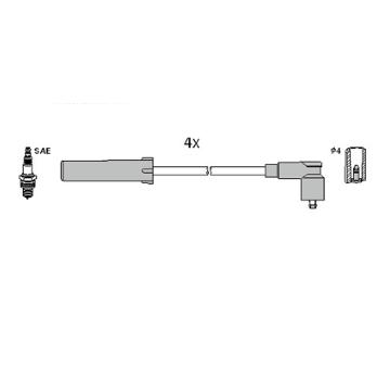 Sada kabelů pro zapalování HITACHI 134980