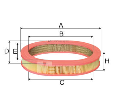 Vzduchový filtr MFILTER A 285
