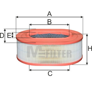 Vzduchový filtr MFILTER A 8069